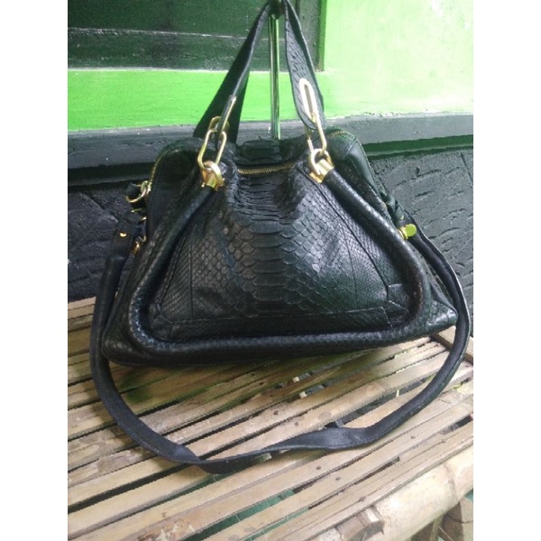 pl BUKAN CHLOE ala chloe pl tas kulit ular asli