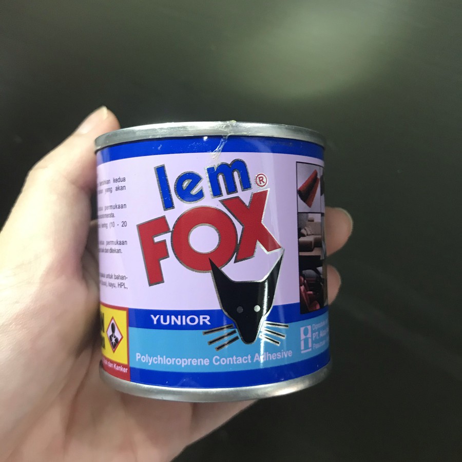 FOX Super Lem Aibon Kuning Kaleng BIRU 70 Gram untuk Kayu &amp; Serbaguna