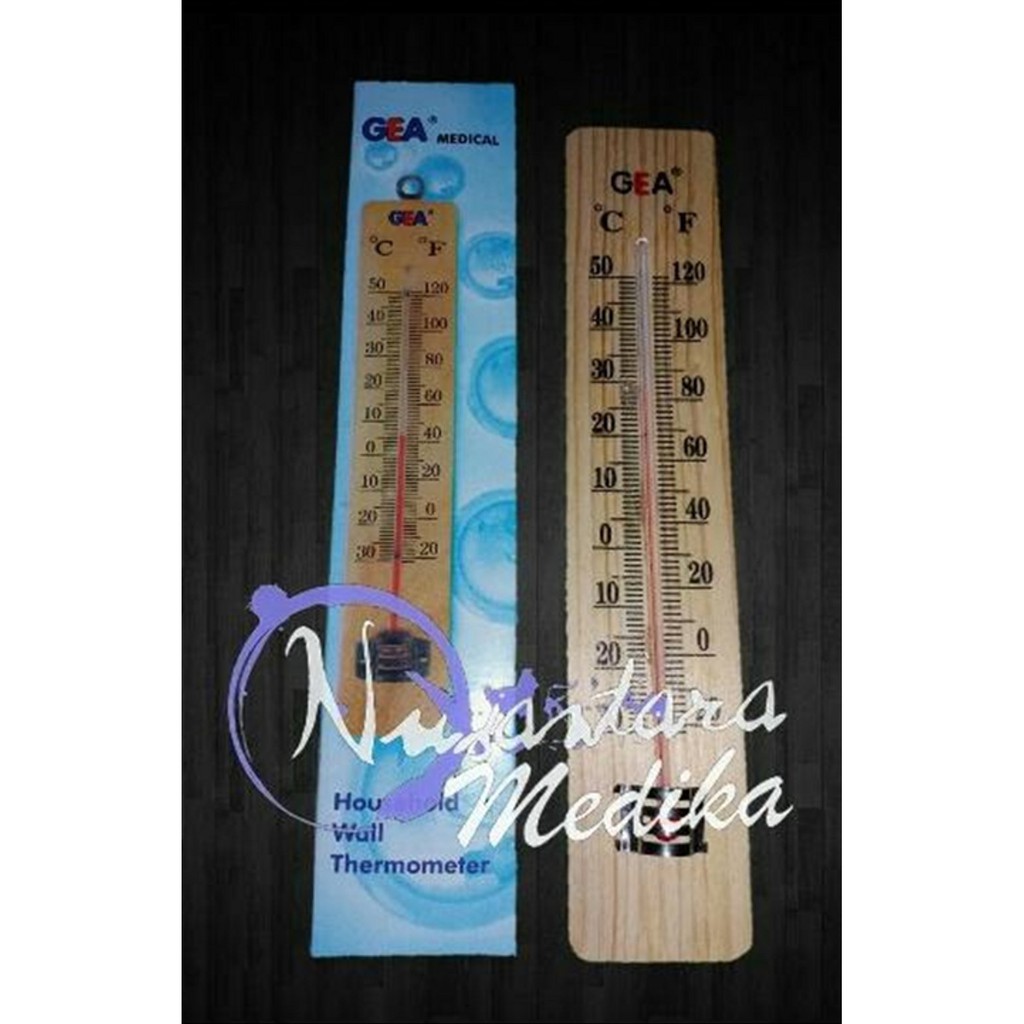 Thermometer Ruangan Kayu Gea