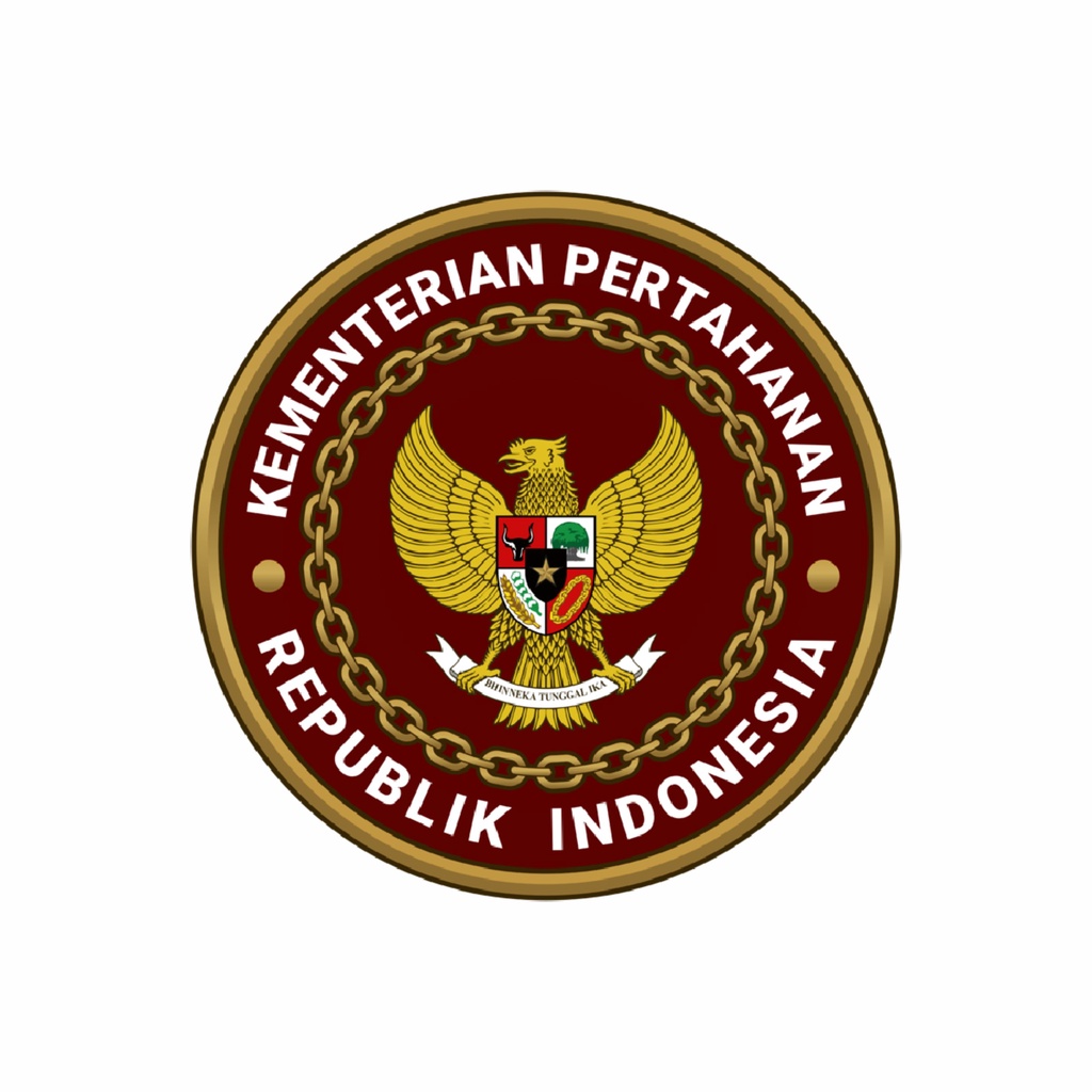 

STIKER VINYL LOGO KEMENHAN RI / MINDEF RI BULAT