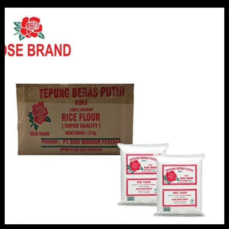 

TERBARUU!! ROSE BRAND TEPUNG BERAS 500 GRAM 1 DUS ISI 20 gojek or grab only TERLARIS