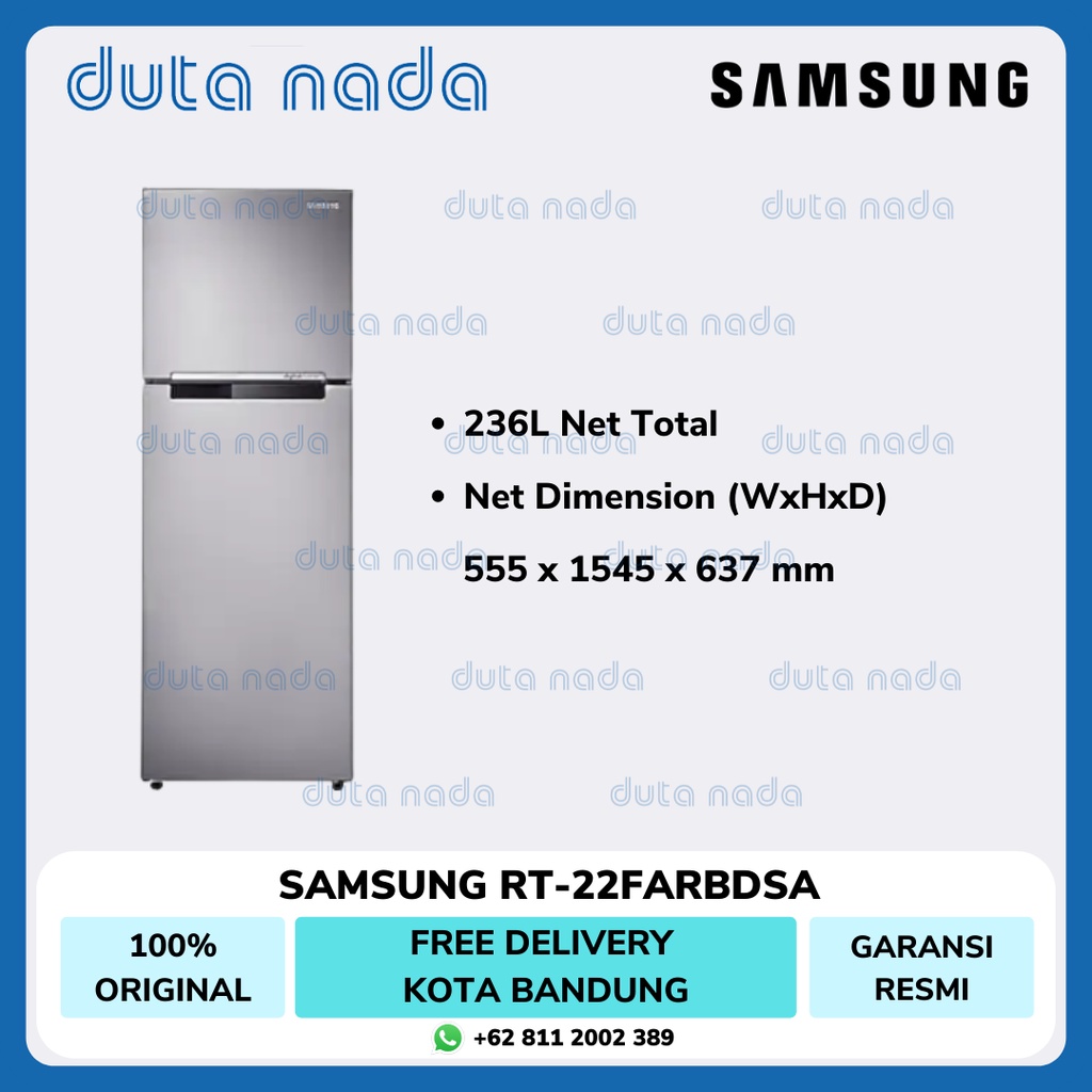SAMSUNG Kulkas 2 Pintu RT-22FARBDSA