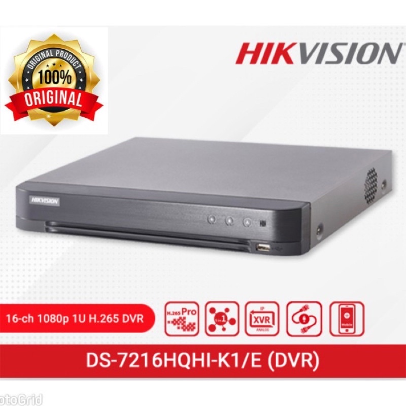 DVR Hikvision 16 Channel DS 7216 HQHI-K1 E Support Audio Camera CCTV