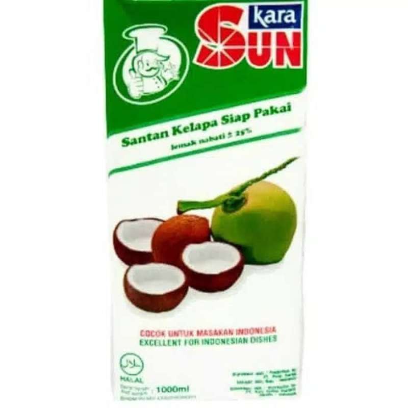 SunSantan Kara 1Liter - Kara Santan Coconut Milk