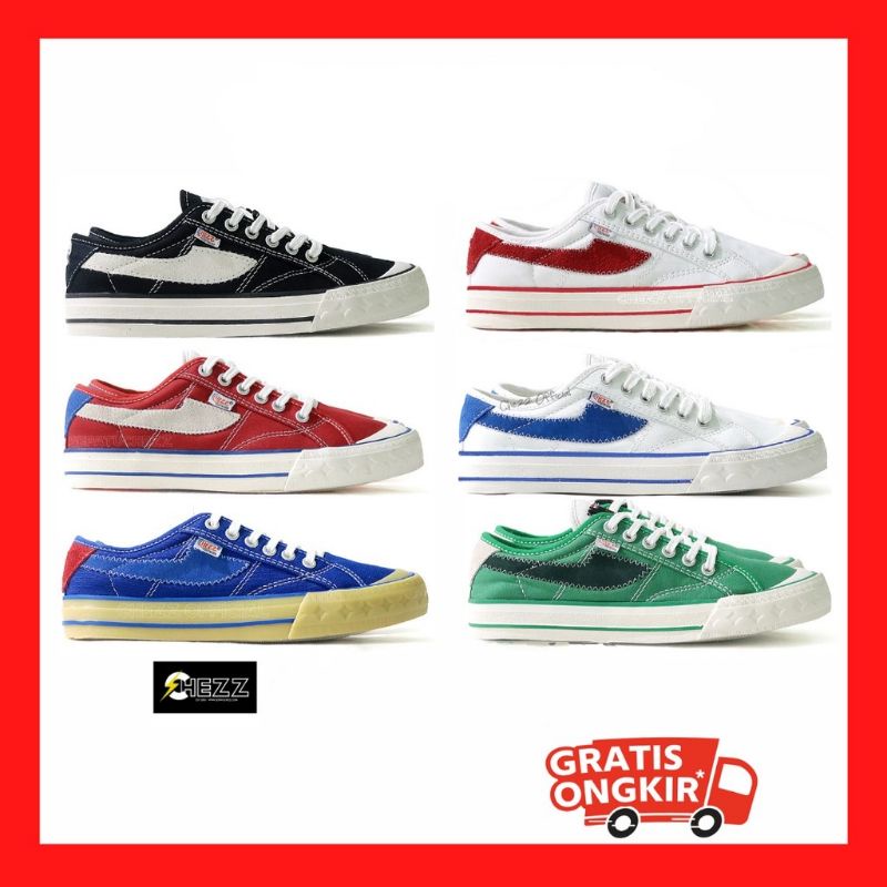 { ORIGINAL } SEPATU LOKAL CASUAL CHEZZ ZELOS  LOW | NOT COMPASS RETROGRADE