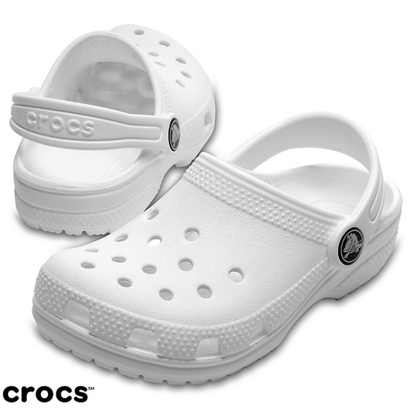 Crocs Classic Clog Kids / Sandal Anak - White 206991-100