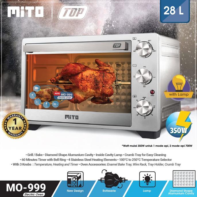 TERLARIS OVEN MITO TOP MO 999 (PENGEMASAN DOUBLE BUBBLEWARP)