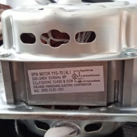 DINAMO PENGERING MESIN CUCI PANASONIC 2 TABUNG 12kg/14kg AS 10mm original