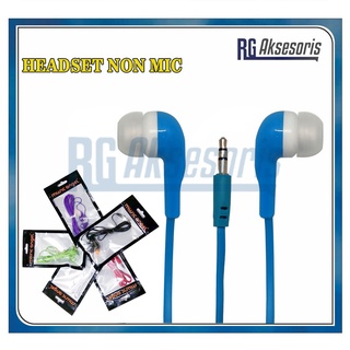 RGAKSESORIS Headset / Handsfree Music Angel Stereo Super Bass NON MIC Karet For Music