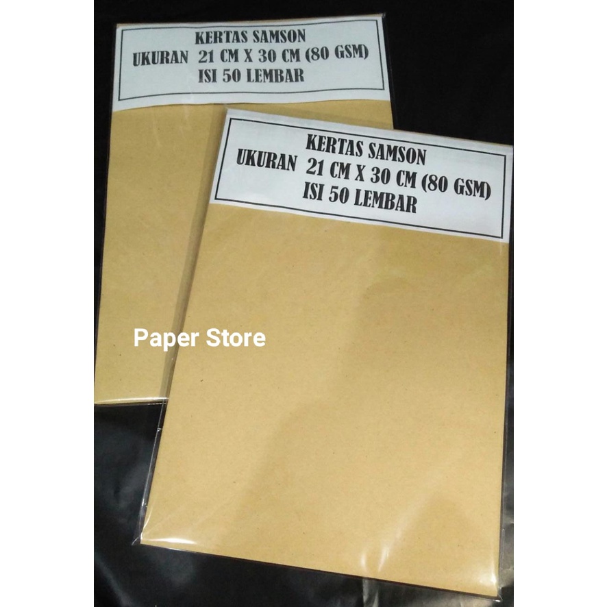 

( 100 LEMBAR ) KERTAS SAMSON A4 80 GSM / KERTAS KRAFF
