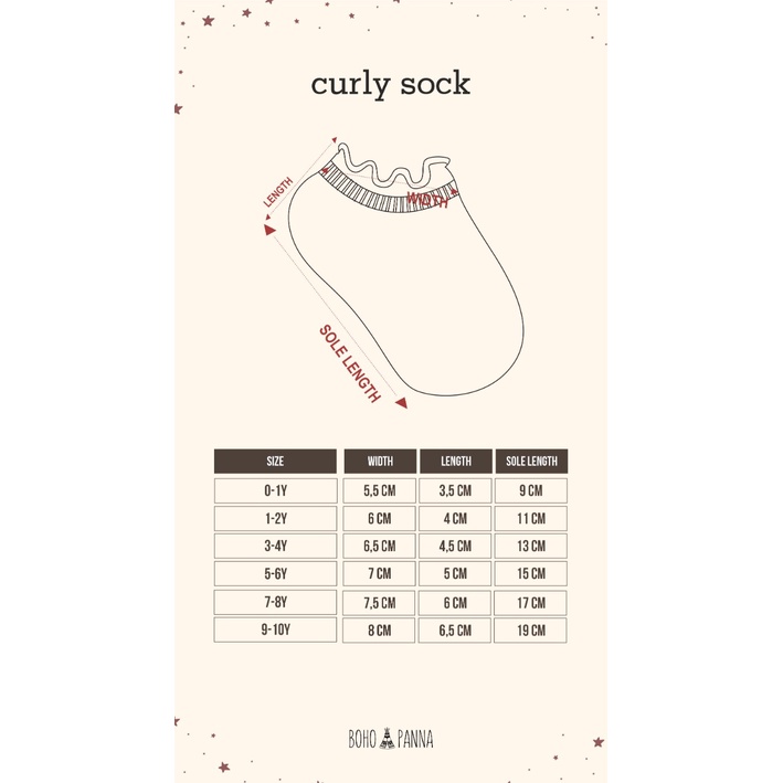 Bohopanna Curly Socks 0-10 TAHUN KAOS KAKI ANAK SOCKS KAOS KAKI BAYI RUFFLE GIRL CBKS