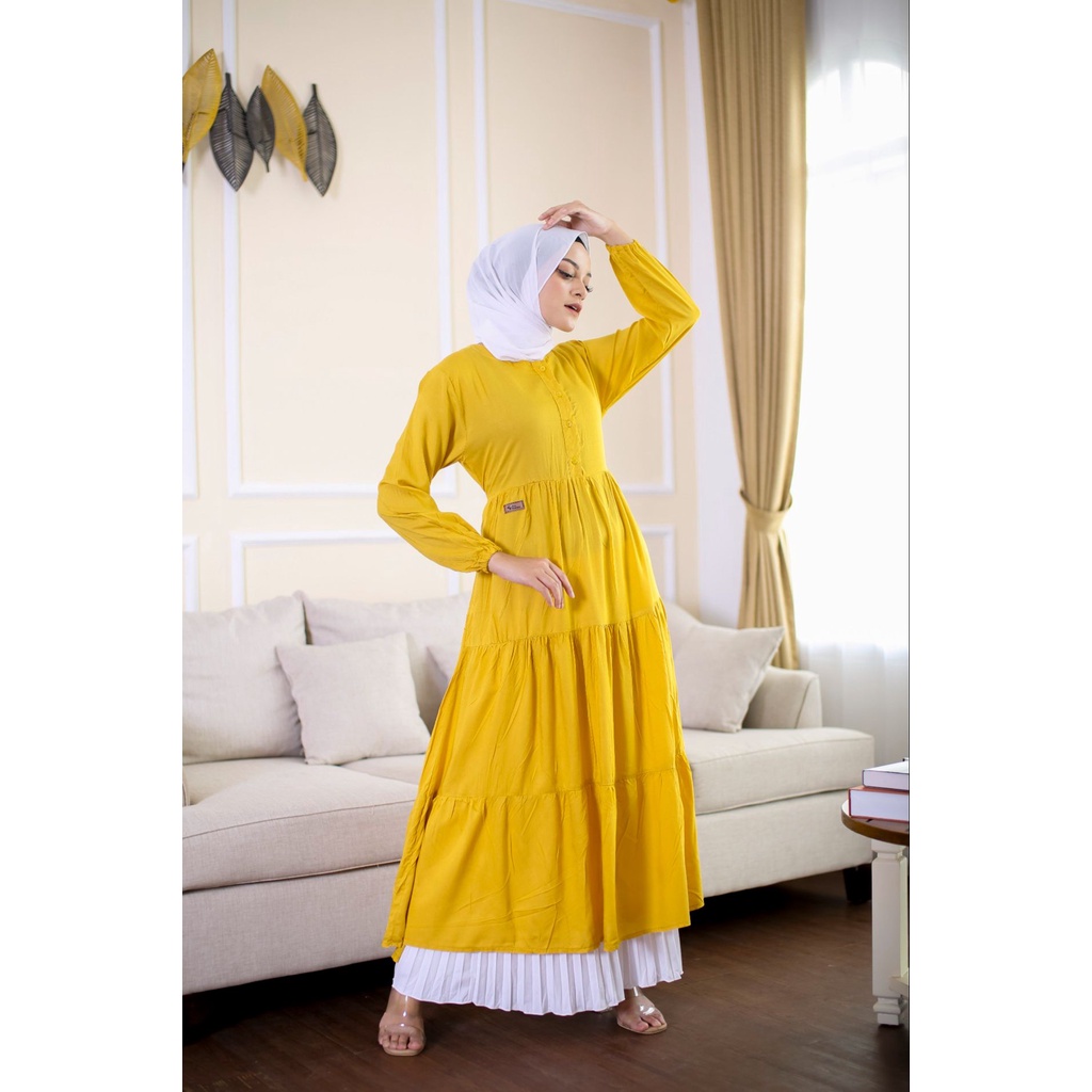 midi dress fee store rayon premium polos tunik t3005 tunik midi dress / tunik midi dress