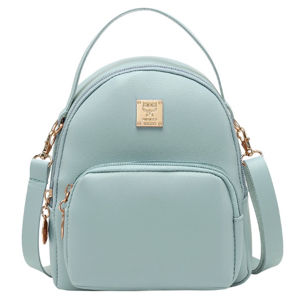 #LC-Bag WB314 Tas Ransel Mini Wanita Import Mini Backpack MOM Import-Biru Tosca
