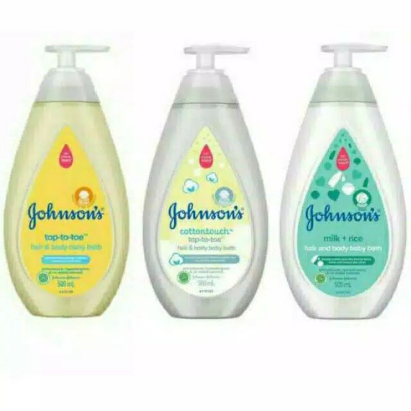 Sabun bayi pump Johnson's 500ml Johnsons hair &amp; body baby bath / Johnsons Baby Lotion 500 ml