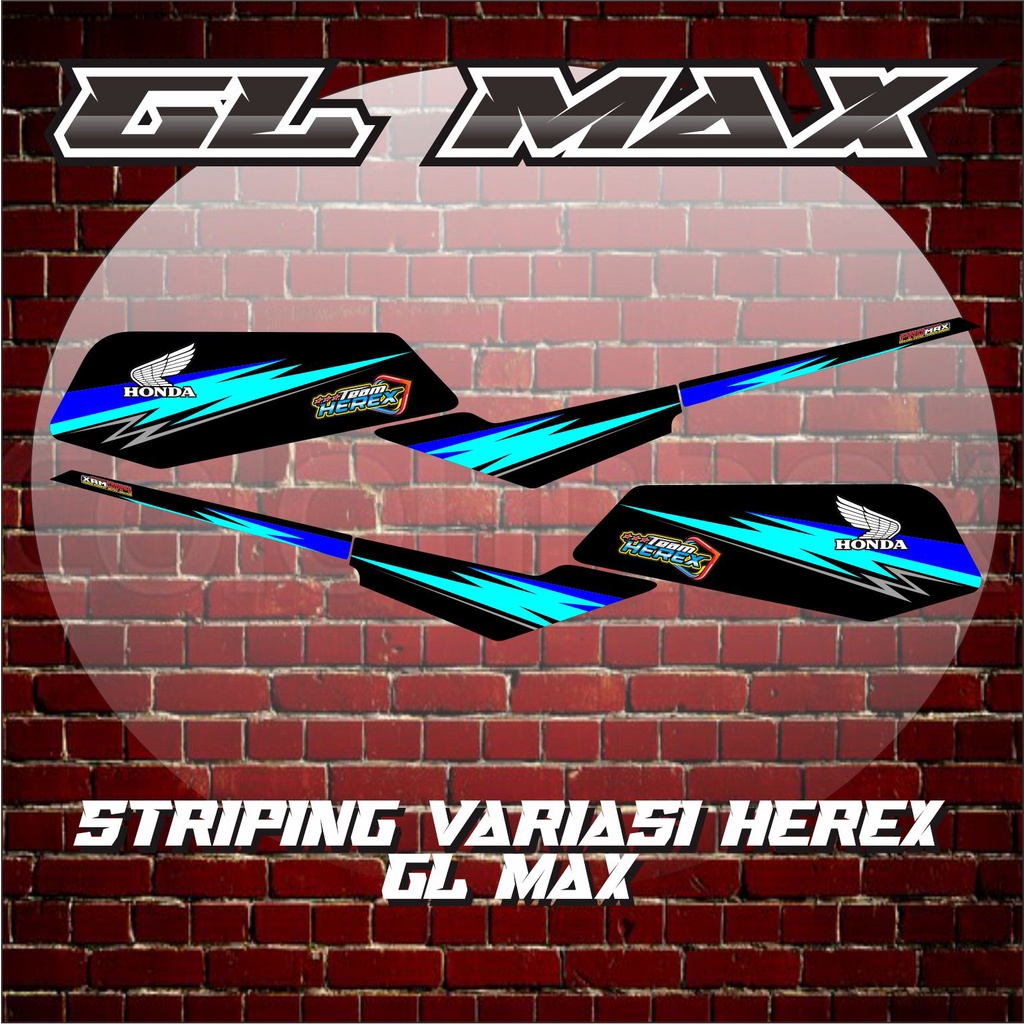 STRIPING GL MAX HEREX / VARIASI STIKER GL MAX HEREX 04