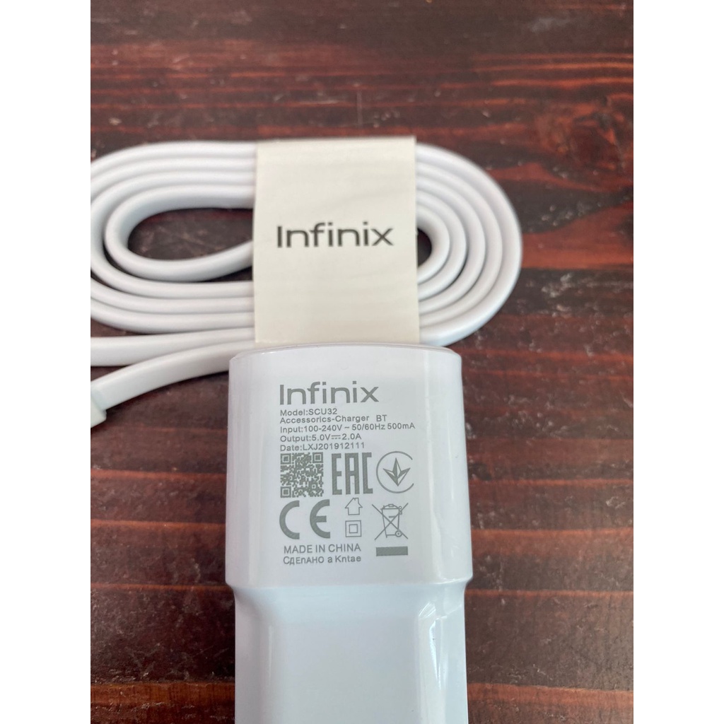 Charger Infinix Hot 9 | Infinix Hot 10 XCU32 Micro USB Original 100% 2A USB Charger Android Infinix Smart 4 / Smart 5 / S4 / S5 Pro - Infinix Hot 4 Pro - Infinix Note 4 Pro / Note 5  - Infinix Note 6 / Note 7 / Note 7 Lite - Infinix Hot 6X - Infinix Hot 7