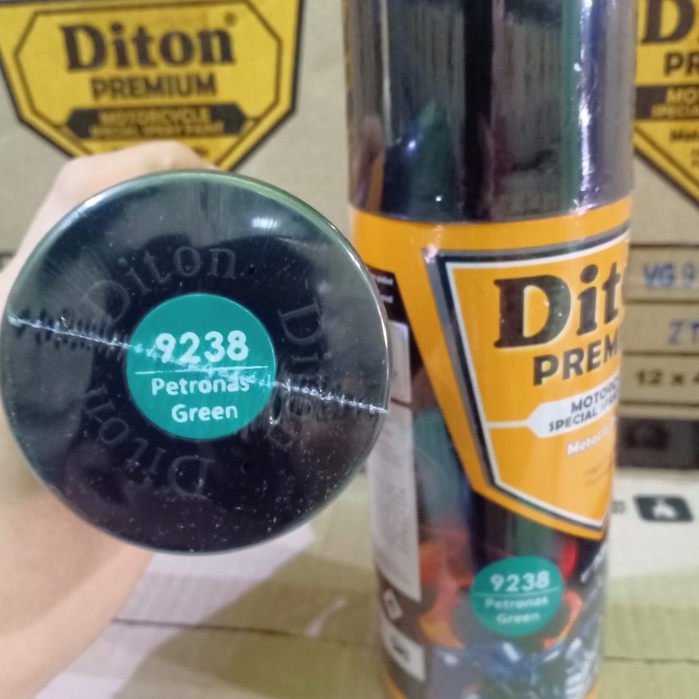 New DITON Premium SOLID COLORS Pilok Pilox Cat Semprot 9238 Petronas Green / Hijau Petronas (400cc)