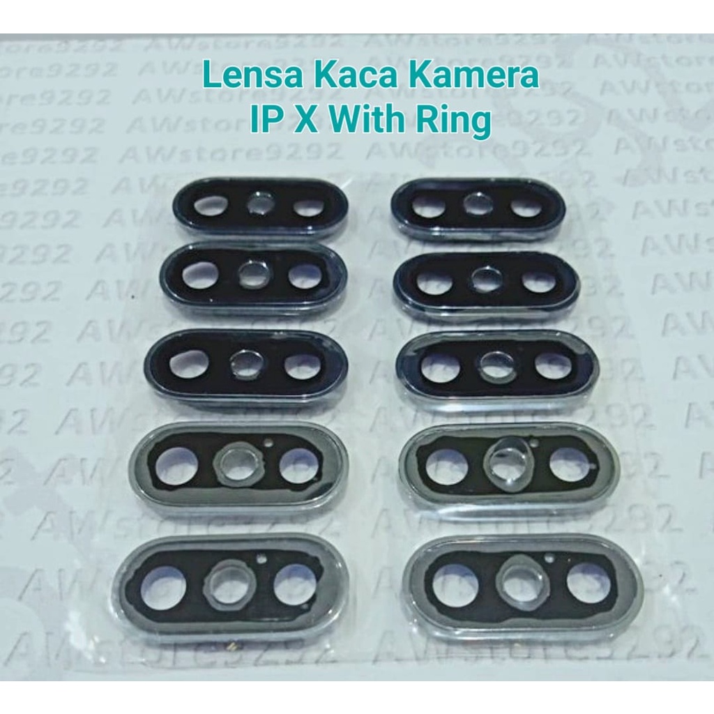 Lensa Kaca Kamera Belakang IP X With Ring / IPh X With Ring