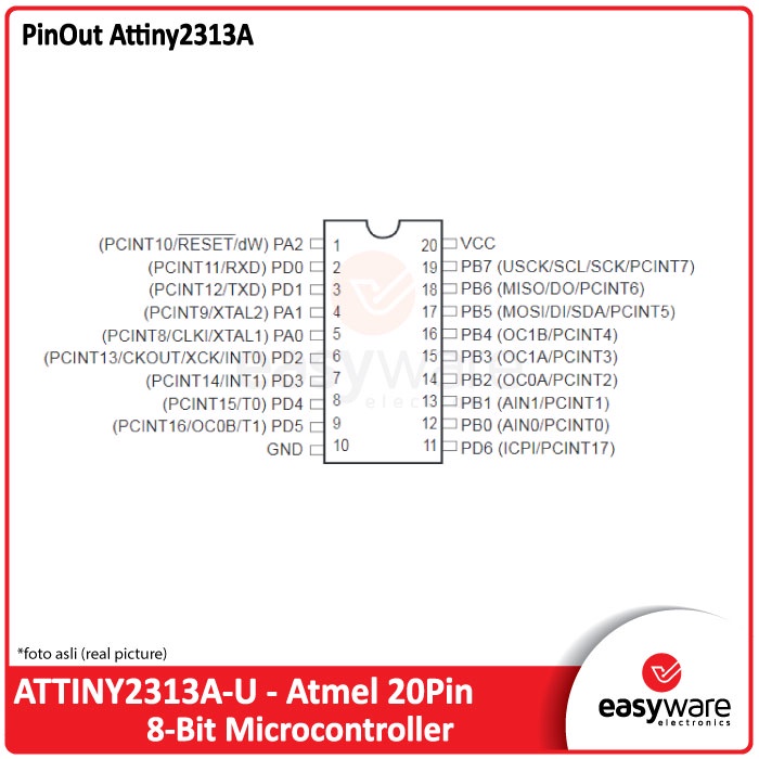 ATTINY2313A U - ATTINY2313 - ATTINY2313A ORIGINAL