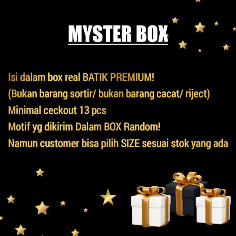 MYSTER BOX ISI BAJU BATIK PREMIUM