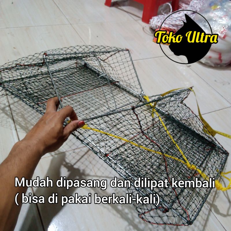 BUBU JEBAKAN KEPITING JUMBO / BUBU LIPAT / JEBAKAN RAJUNGAN / BUBU 2 PINTU / JEBAKAN IKAN / PERANGKAP KEPITING / PERANGKAP RAJUNGAN / PERANGKAP IKAN / BUBU KOTAK / JEBAKAN KOTAK / BUKU KOTAK / JEBAKAN LIPAT