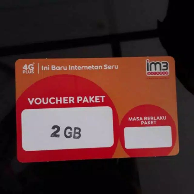 Voucher IM3 2gb 15 hari nasional termurah