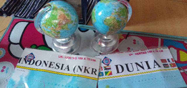 Globe Bola Dunia / Diameter 13 Cm Berkualitas / Peta Dunia
