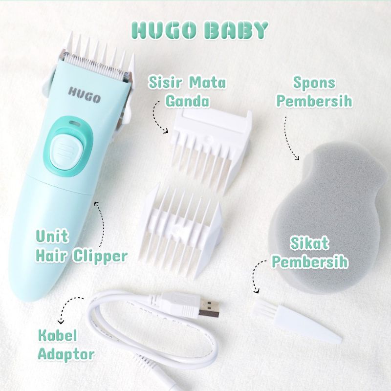 HUGO BABY Hair Clipper Trimmer - Alat Cukur Rambut Bayi Balita