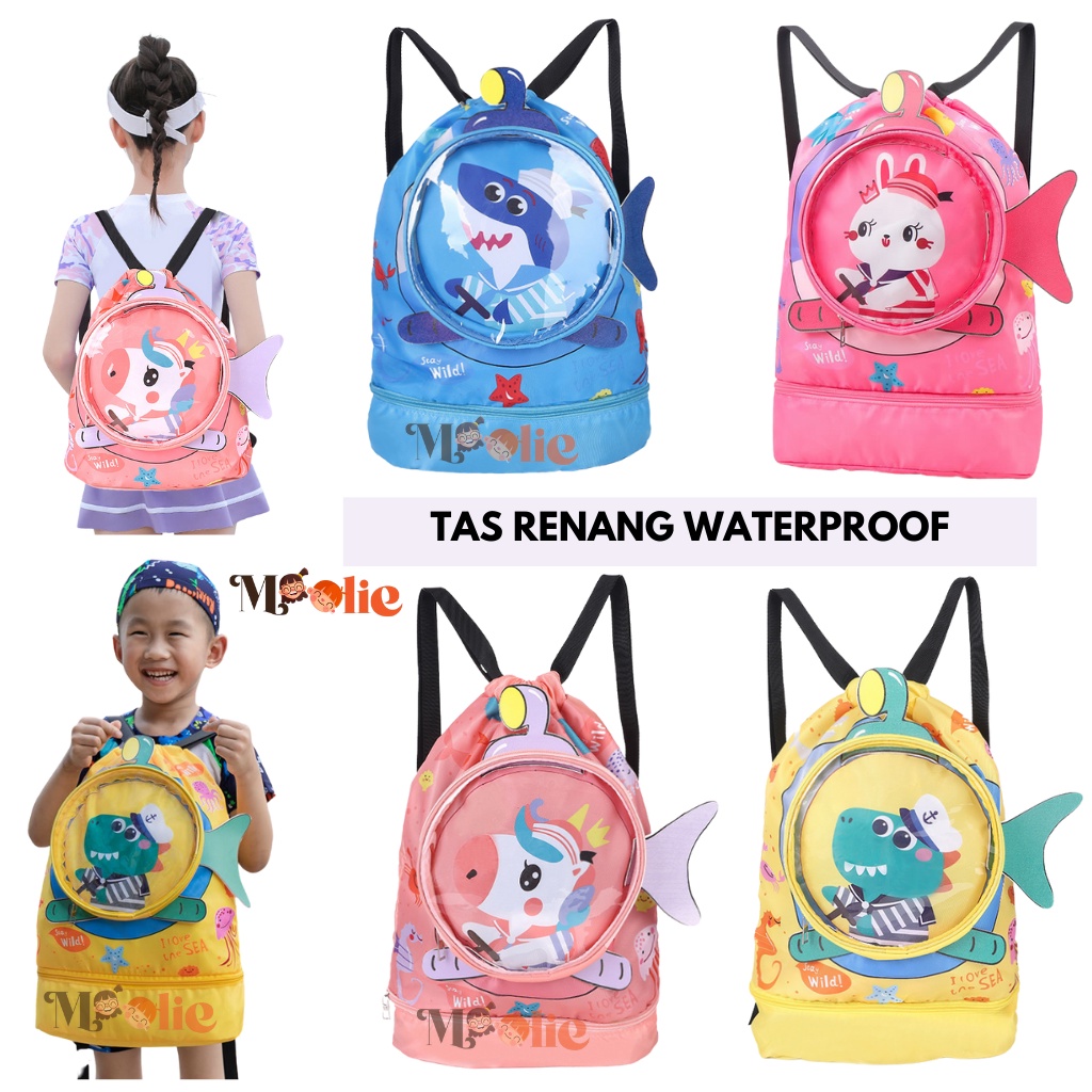 Moolie Tas Renang Anak Multifungsi Anti Air Waterproof