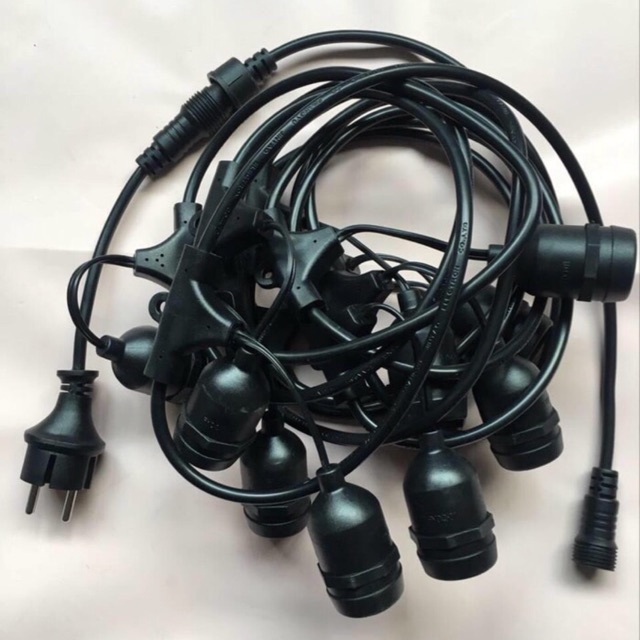 Fiting gantung cafe 10 meter 10m 10 fiting kabel lampu gantung cafe kabel 10m