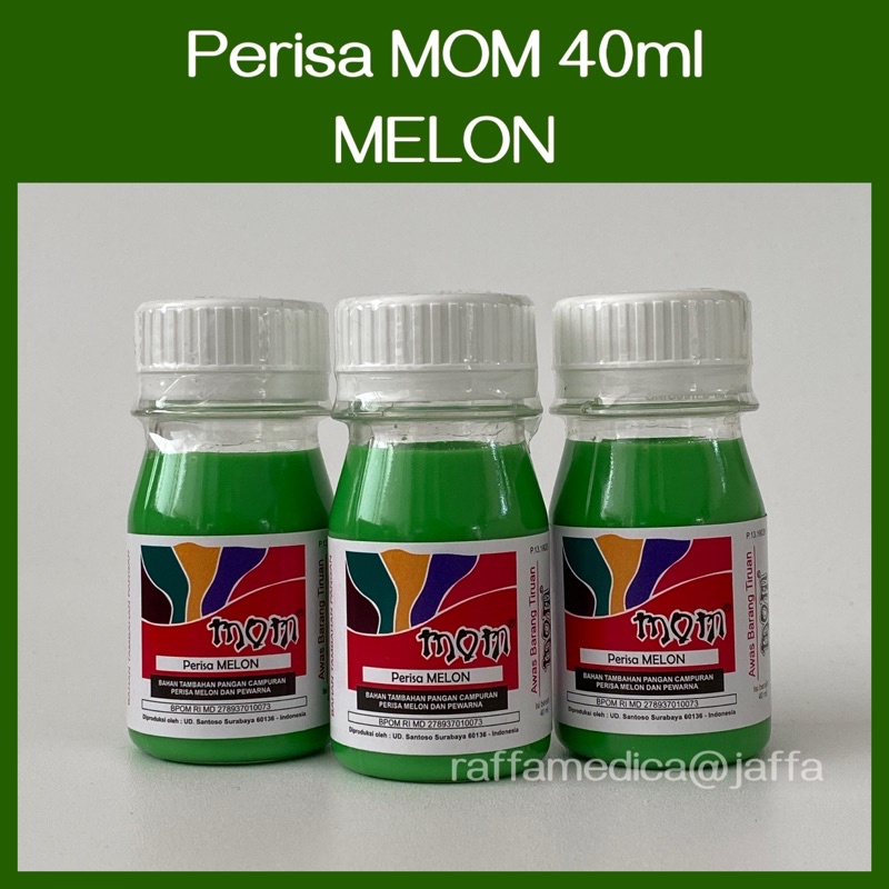 

✨JAFFA MART✨ Perisa MOM 40ML rasa MELON untuk ES / Minuman / KUE dan PUDDING sejak tahun 1970