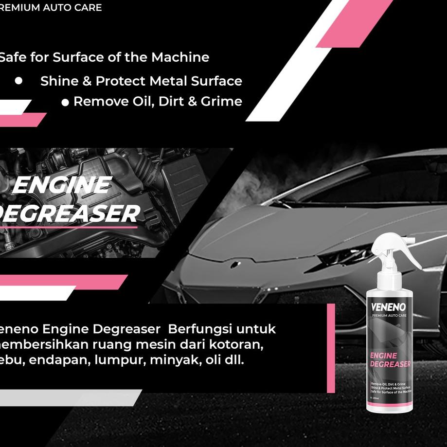 ❤️8.8 F⚡ASH SALE❤️ Veneno Engine Degreaser - Pembersih Ruang Mesin, Pembersih Sisa Oli dan Kerak Mob