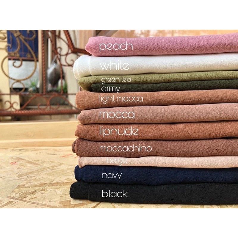 HIJAB  BELLA SQUARE SYAR’I 130/130 BELLA SQUARE JUMBO PREMIUM || POLLYCOTTON DUOBLE HYCON