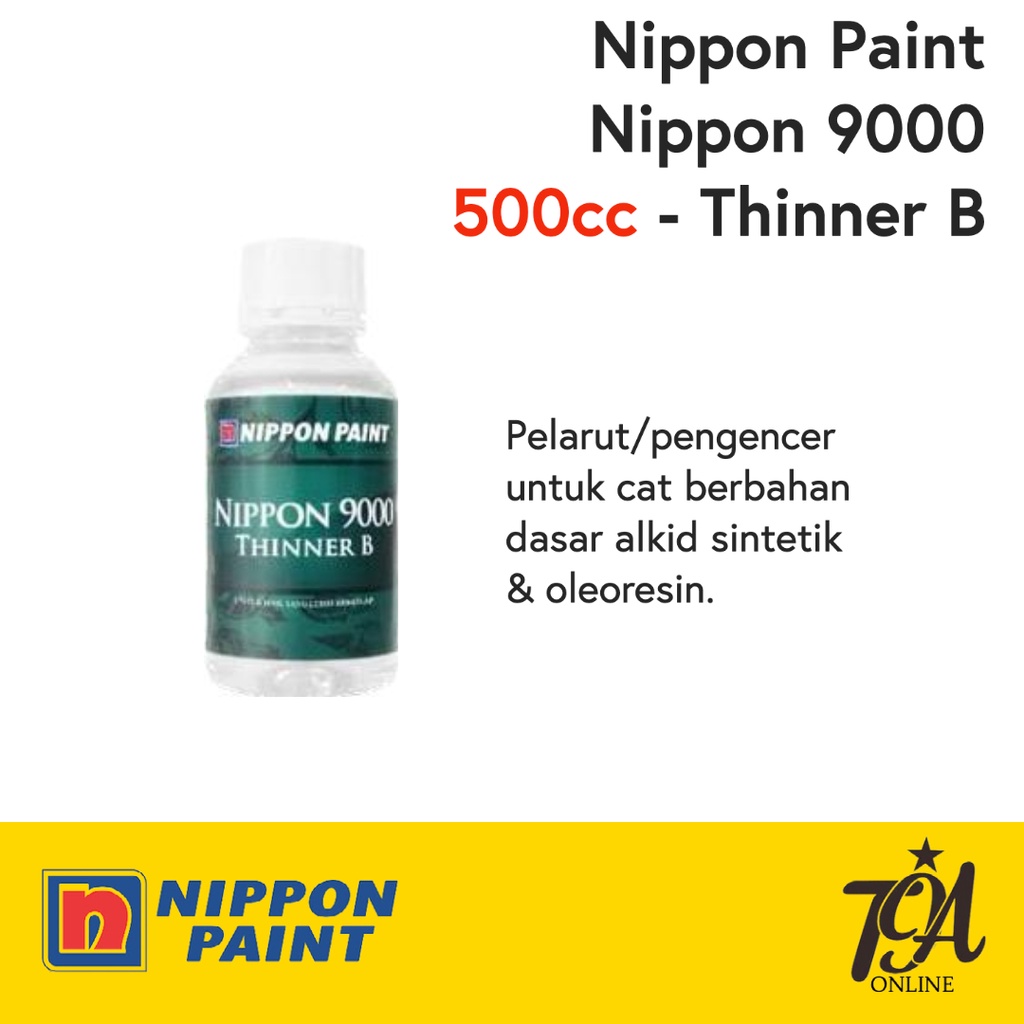 Jual Thinner Nippon 9000 Thinner B Nippon Paint Thinner Alkyd 500cc Shopee Indonesia
