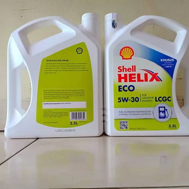 Oli Mesin Shell Helix Eco 5W-30 @3,5 Liter