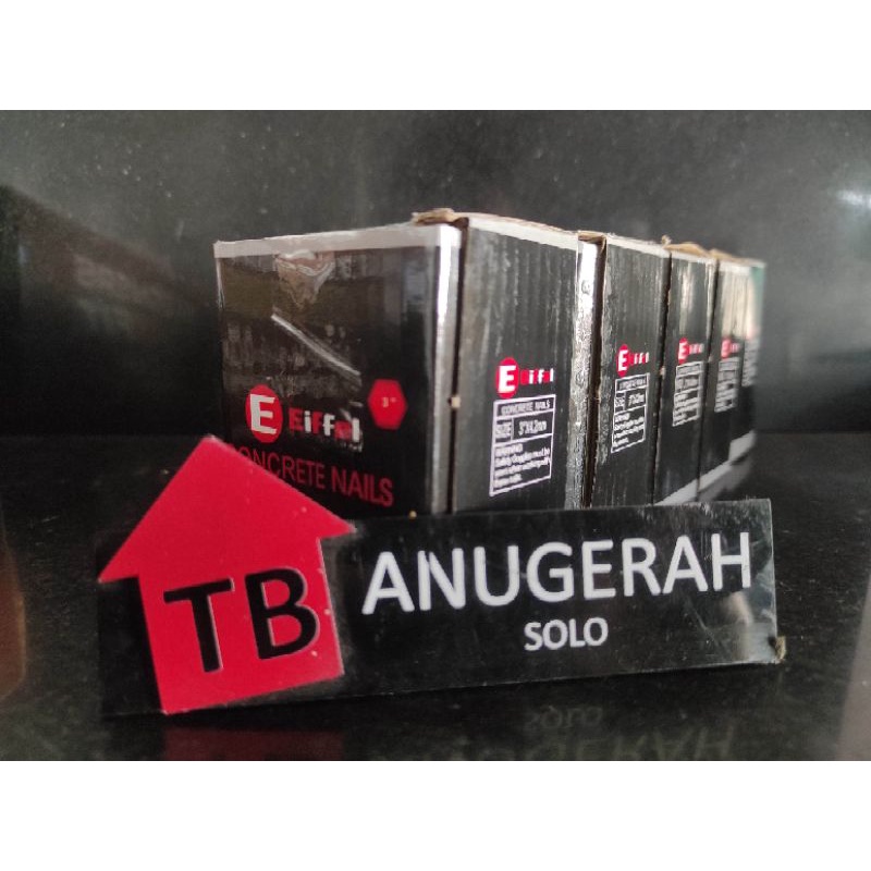 Paku Beton Putih 3" (7cm) EIFFEL/WOLF ° Concrete Nails (300gram)