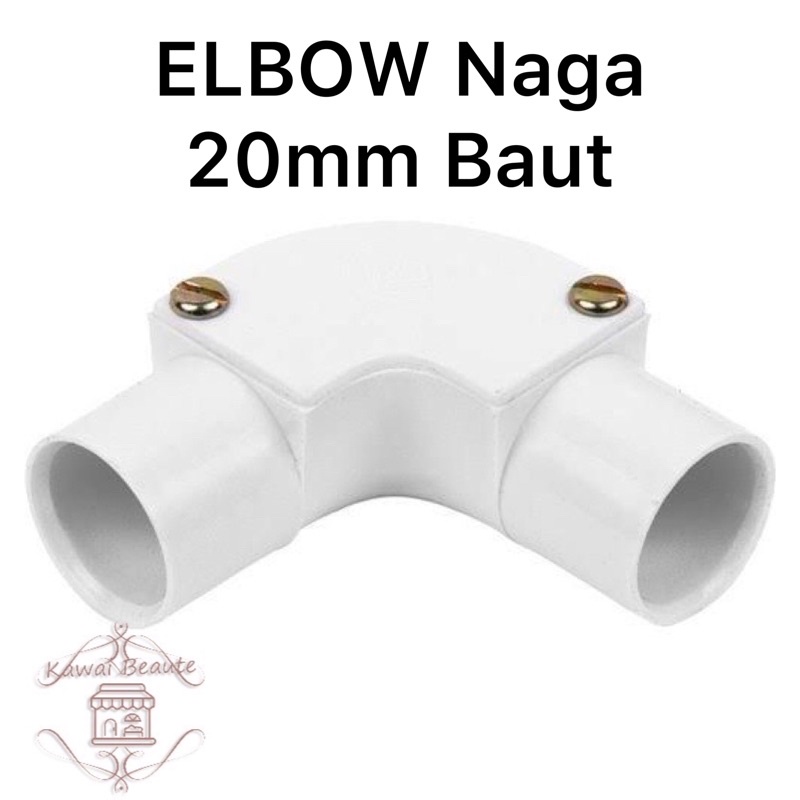 Elbow Pipa 5/8” &amp; Naga 20MM Baut Sambungan Pipa Knee Listrik