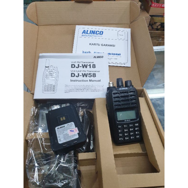 ALINCO DJ-W18 HT WATERPROOF ORI GARANSI RESMI ALINCO W18