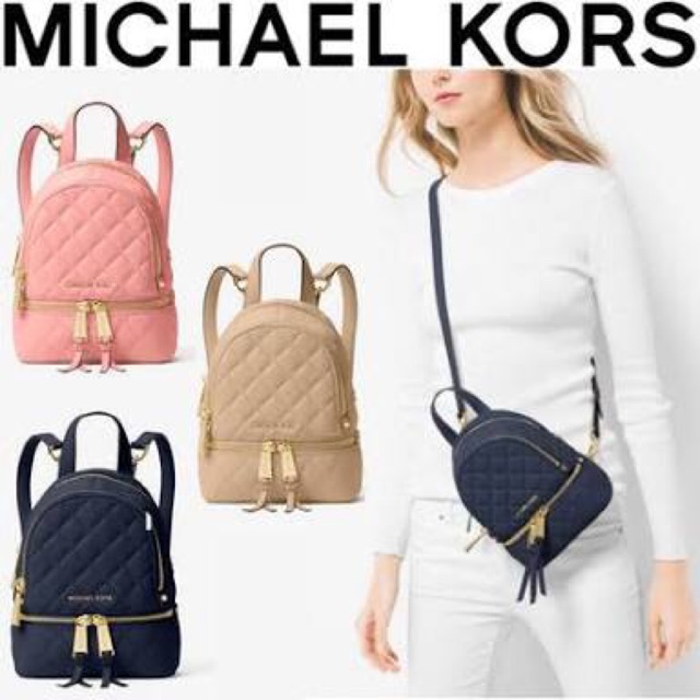 Michael kors quilted backpack preloved