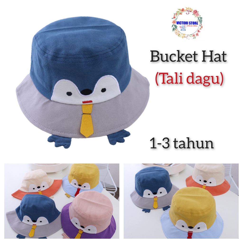 Topi Bucket Anak PINGU Fashion Bucket Hat Import