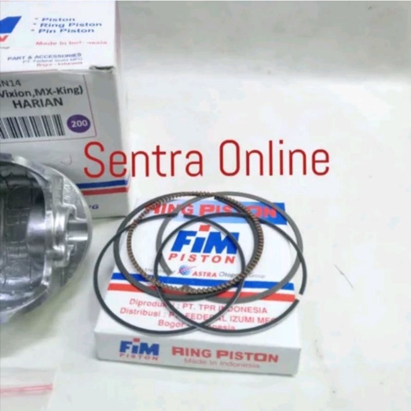 Piston seher kit vixion mx King r15 old oversize 200 fim