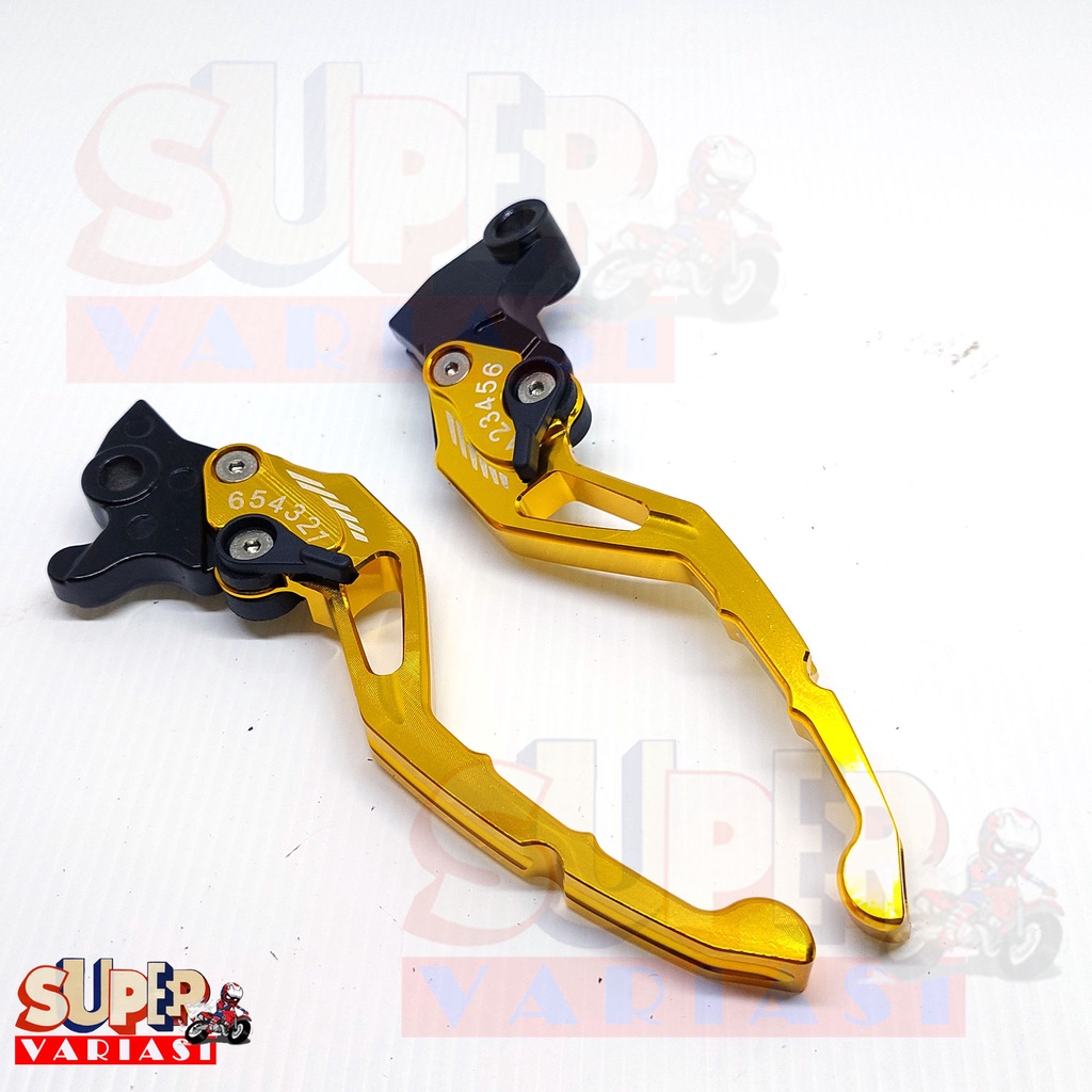 [PROMO] Handle REM dan KOPLING Stelan Variasi Motor FULL CNC Yamaha Vixion Old New RX King Scorpio Xabre R15 V3 New GOLD MERAH TWOTONE