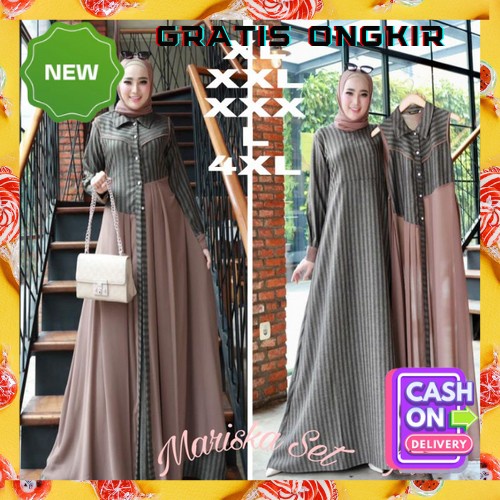 Bsju Syari Murah Games Polos Mewah Jumbo Ghamis Cewek Premium Buju Muslimah Bj Wanita Sarii Pakaian 