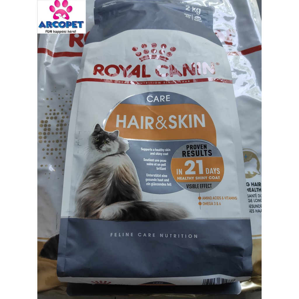 Royal Canin Hair N Skin 2kg Makanan Kucing Shopee Indonesia