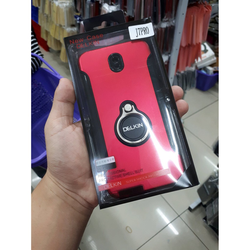 Case 3in1 SAMSUNG GALAXY J7 PRO Ring Hardcase Slim Cover Stand