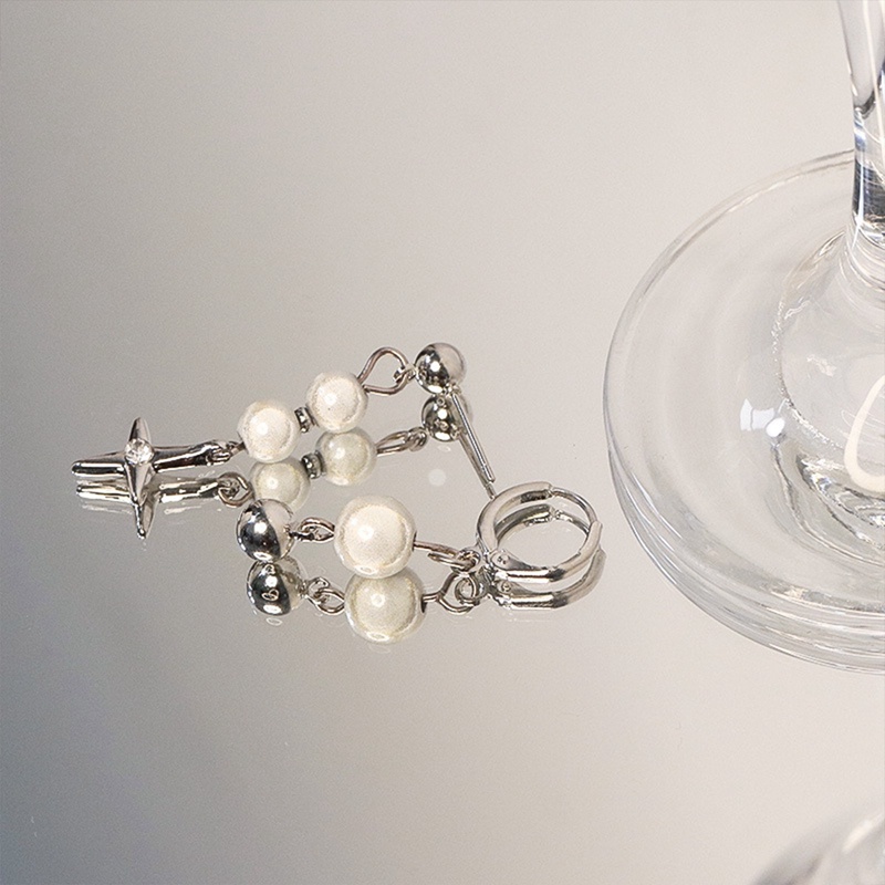 Anting Manik-Manik Reflektif Irregular Untuk Wanita