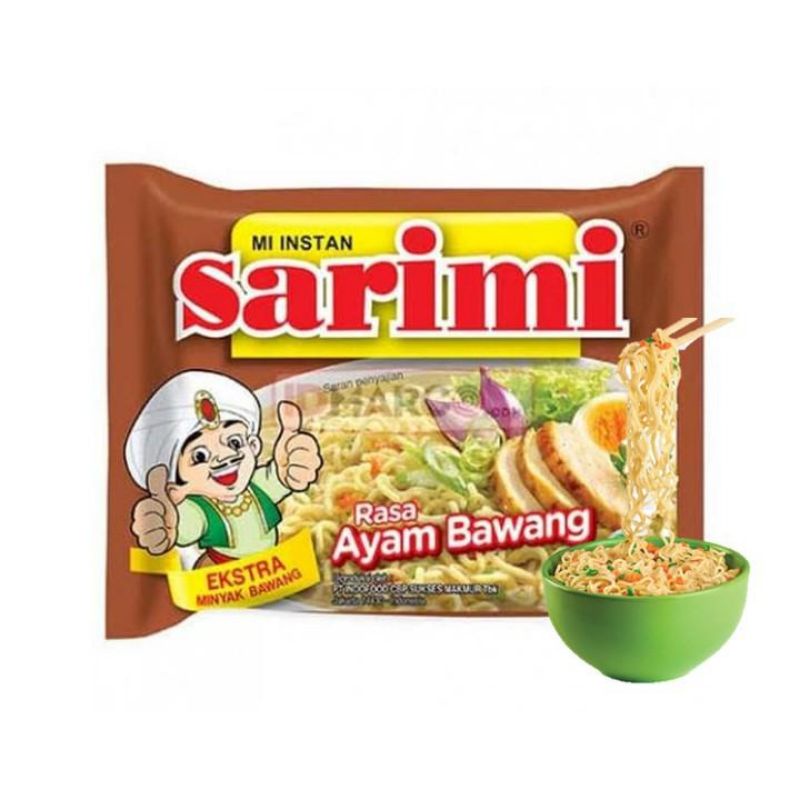 

Mi Instan Sarimi Isi 1 Dua Rasa Ayam Bawang Mie Instant Indomie