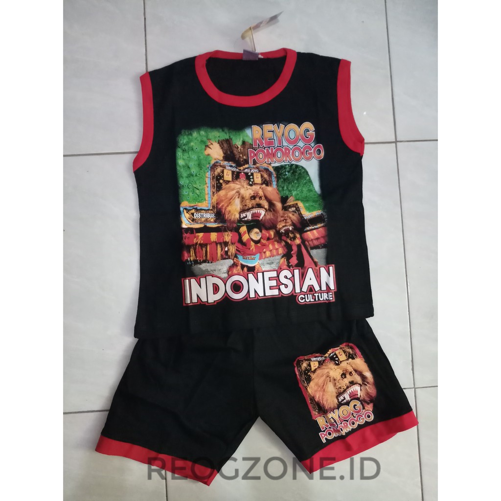 SETELAN KAOS SINGLET ANAK REOG PONOROGO DADAK MERAK