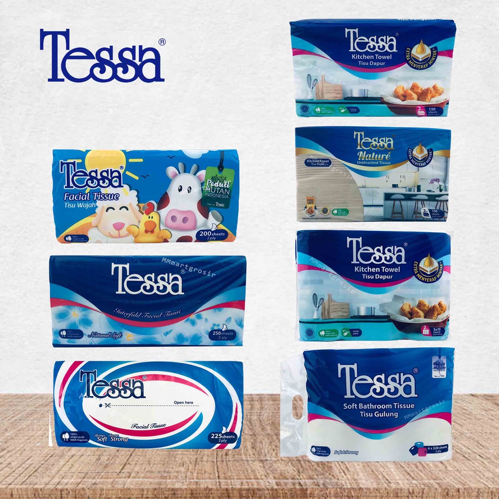 Tissue Tessa / TIsuue wajah / Tissue Dapur / Tissue Rolls / Tissue serbaguna