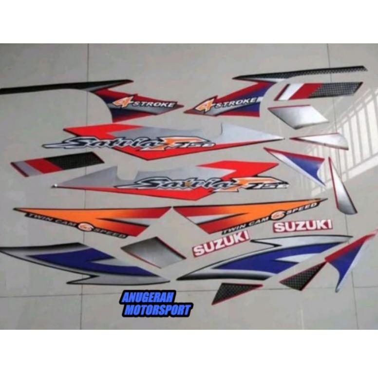 striping satria Fu Thailand merah hitam 2004 2005 2006 {Crm31au22ᴰ}